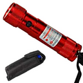 Red Light Up Flashlight/ Laser Pointer with 8 White LEDs